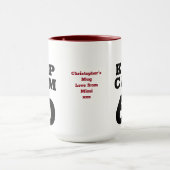 60e verjaardag Houd kalm add Message Funny Mok (Midden)