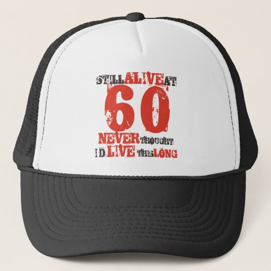 60e verjaardag Humor Attitude Trucker Pet (Voorkant)