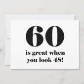 60e verjaardag Humor Kaart (Voorkant)