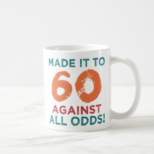 60e verjaardag Humor Koffiemok
