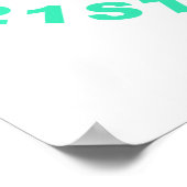 60e verjaardag Humor Poster (Hoek)