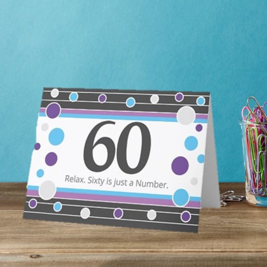 60e verjaardag Humoureuze kaart! Kaart