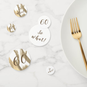 60e Verjaardag Inspirerend Golden Tulip Floral Confetti