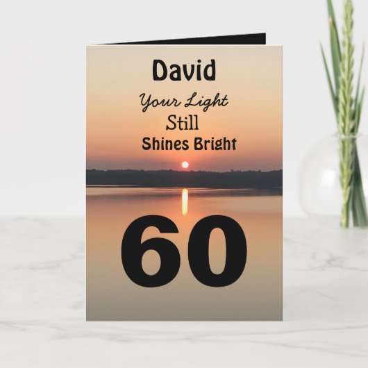 60e verjaardag: je licht schijnt nog steeds kaart (Voorkant)