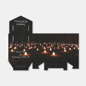 60e verjaardag kaarsen dank u gasten feest bedankdoosjes (Uitgevouwen)