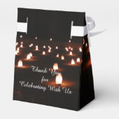 60e verjaardag kaarsen dank u gasten feest bedankdoosjes (Achterkant)