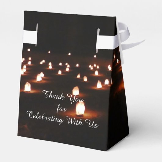 60e verjaardag kaarsen dank u gasten feest bedankdoosjes (Achterkant)
