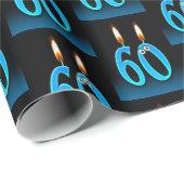 60e verjaardag Kaarsen met Eyeballen Cadeaupapier (Rol Hoek)