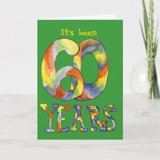60e verjaardag Kaart (Voorkant)