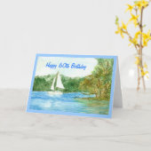 60e verjaardag Kaart (Gele Bloem)