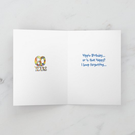 60e verjaardag Kaart (Binnen)