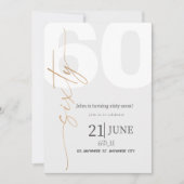 60E verjaardag Kaart (Voorkant)