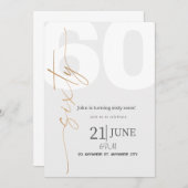 60E verjaardag Kaart (Voorkant / Achterkant)