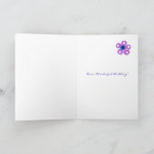 60e verjaardag Kaart grootmoeder - Bloemen (Binnen)