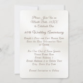 60e verjaardag Kaart opslaan datum jubileumkaarten (Achterkant)