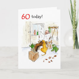 60e verjaardag Kaart voor een Man