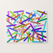 60e verjaardag Kandle Jigzaag Puzzle Legpuzzel (Horizontaal)