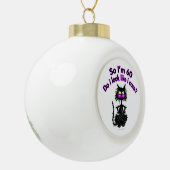 60e verjaardag kat cadeaus keramische bal ornament (Links)