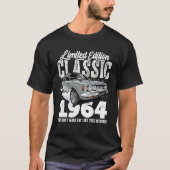 60e Verjaardag  Klassieke Auto 1964 B Dag 60 T-shirt (Voorkant)
