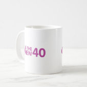 60e verjaardag koffiemok (Voorkant links)