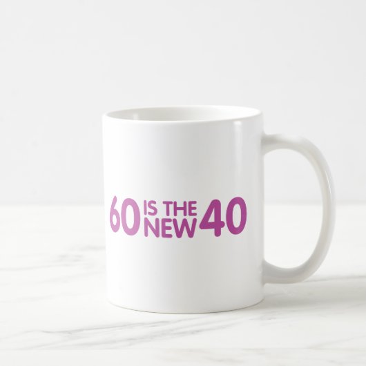 60e verjaardag koffiemok (Rechts)
