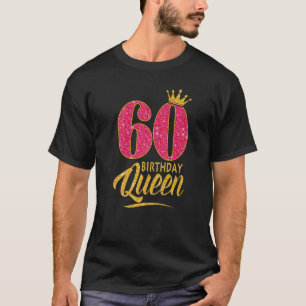 60e verjaardag koningin 60 jaar oud meisje kroonro t-shirt