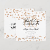 60e verjaardag koperen Folie Glitter Lichten Kaart (Voorkant / Achterkant)