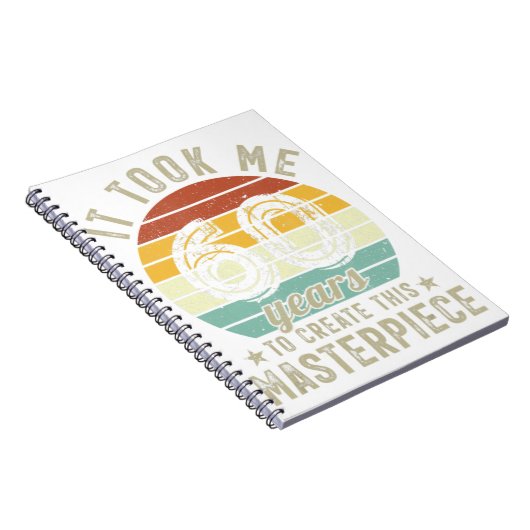 60e verjaardag kostte het me 60 jaar om deze maand notitieboek (Rechterzijde)