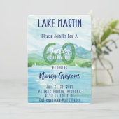 60e verjaardag Lake Weekend Kaart (Staand voorkant)
