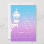 60e verjaardag lamp blauw en Paars Kaart (Achterkant)