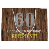 60e verjaardag: Land Western geïnspireerde look, n Groot Cadeauzakje (Achterkant)