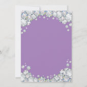 60e verjaardag Lavender en Silver Diamond Kaart (Achterkant)