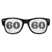 60E VERJAARDAG LEEFTIJD 60 Party Zonnebril (Voorkant)