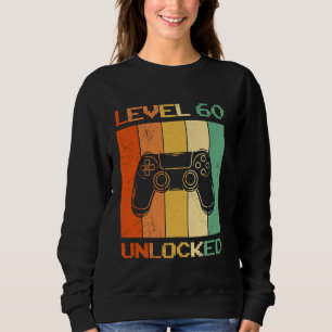 60e verjaardag LEVEL 60 ONTSLOTEN Grappige Gaming Trui