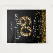 60e Verjaardag Luipaardprint Fotobehang Wandkleed (Voorkant (horizontaal))