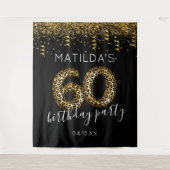 60e Verjaardag Luipaardprint Fotobehang Wandkleed (Voorkant)