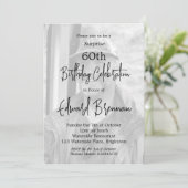 60e verjaardag man moderne stijlvolle foto kaart (Staand voorkant)