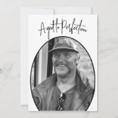 60e verjaardag man moderne stijlvolle foto kaart (Achterkant)