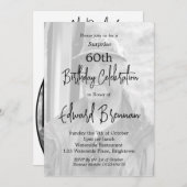 60e verjaardag man moderne stijlvolle foto kaart (Voorkant / Achterkant)