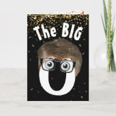 60e verjaardag Man op zwart Kaart (Voorkant)