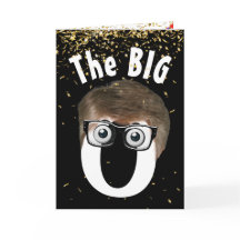 60e verjaardag Man op zwart