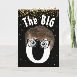 60e verjaardag Man op zwart Kaart