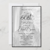 60e verjaardag man stijlvolle foto monogram verjaa kaart (Voorkant)