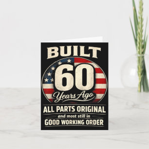 60e verjaardag man vrouw gebouwd 60 jaar geleden g kaart