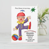 60e verjaardag Mannen Funny Clown Epic Amazing Kaart (Staand voorkant)