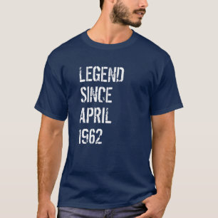 60e verjaardag Mannen Vrouwen Legende sinds april  T-shirt