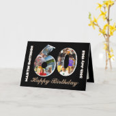 60e verjaardag mans Fotokaart 60 jaar oud Kaart (Gele Bloem)