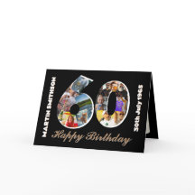 60e verjaardag mans Fotokaart 60 jaar oud