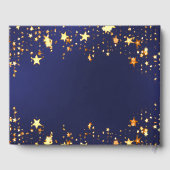 60e verjaardag marineblauw gouden sterren gastenboek (Achterkant)