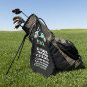 60e verjaardag Mark 60 jaar Geweldige Golfhanddoek (Groen)